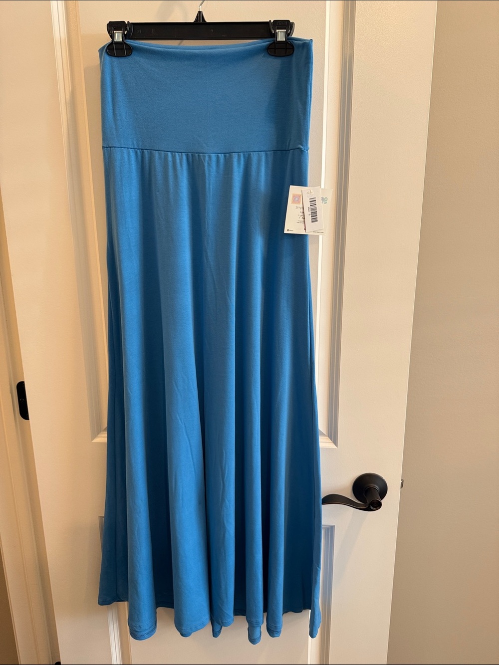 LuLaRoe Maxi Skirt in Teal Blue